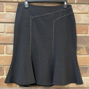 Bebe Bejeweled Dark Gray Skirt Size 4